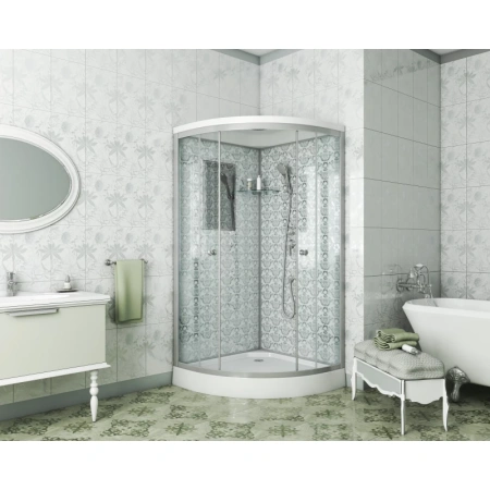 душевая кабина niagara luxe 100x100 ng-7702w без гидромассажа