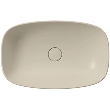 раковина gsi nubes 978308 накладная, 60x38 см, creta opaco (бежевый матовый)