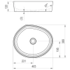 раковина накладная ravak moon 3 xjn01300004