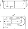 акриловая ванна aquatek афродита 170x70 afr170-0000045 без гидромассажа без панелей с каркасом (разборный) со слив-переливом