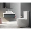 чаша напольного унитаза ceramicanova mia cn1801-b безободковый, с сиденьем микролифт, белая