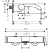 смеситель для ванны hansgrohe vivenis 75420700