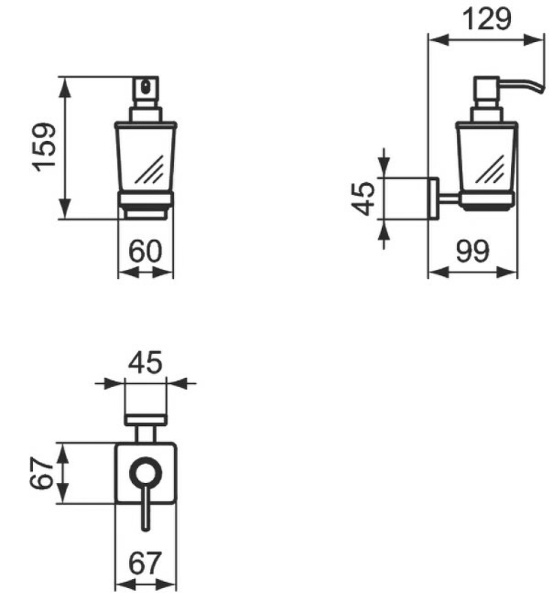 Дозатор для жидкого мыла Ideal Standard IOM E2252AA Хром