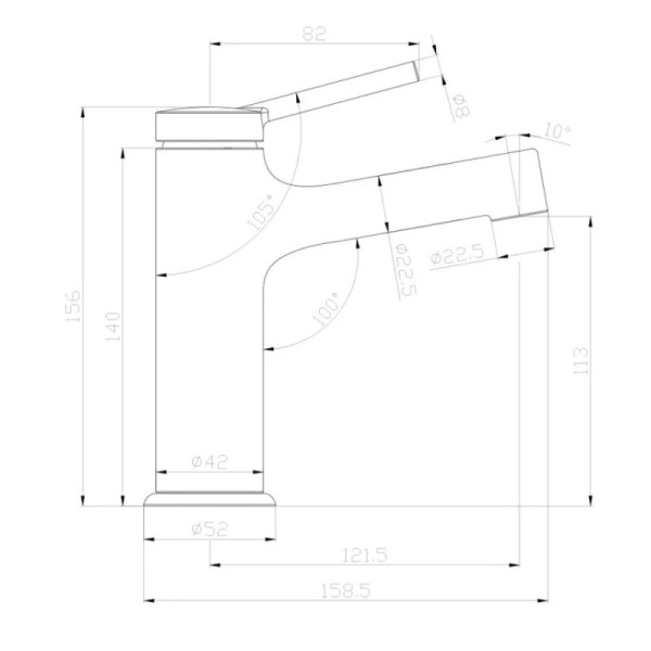 смеситель для раковины lemark minima lm3806c хром