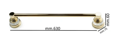 полотенцедержатель boheme aura 10242-g 63, золотой