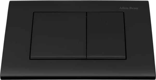 клавиша для инсталляции allen brau liberty 9.20002.31 для унитаза, пластик, черная матовая
