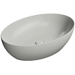Раковина GSI Pura 884217 накладная, 60x42 см, Cenere opaco (Серый матовый)