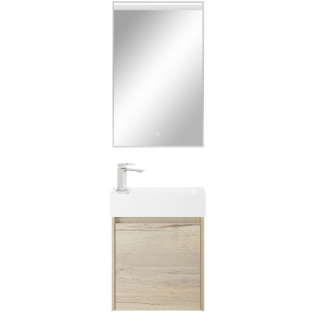 тумба под раковину belbagno kraft mini 50 l kraft mini-500/260-1a-so-rgb-l подвесная rovere galifax bianco