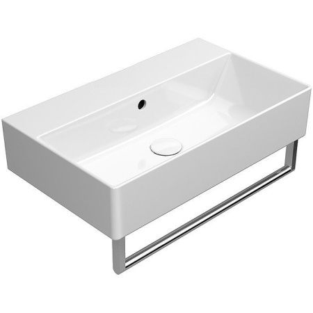 раковина gsi kube x 9454011 подвесная, 60x37 см, bianco lucido (белый глянец)