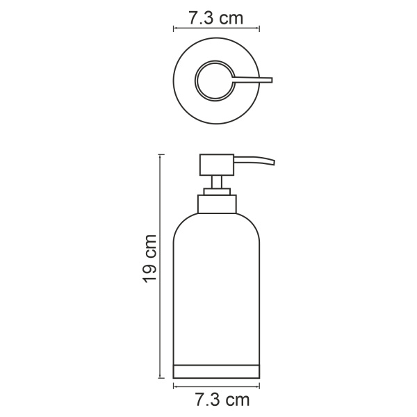 Дозатор для жидкого мыла WasserKRAFT Mindel K-8899, цвет белый|дерево