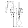 смеситель для кухни hansgrohe talis m54 72802800, сталь