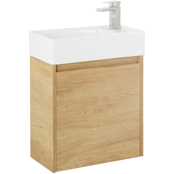 тумба под раковину belbagno kraft mini-500/260-1a-so-rnn-r, цвет rovere nebrasca nature