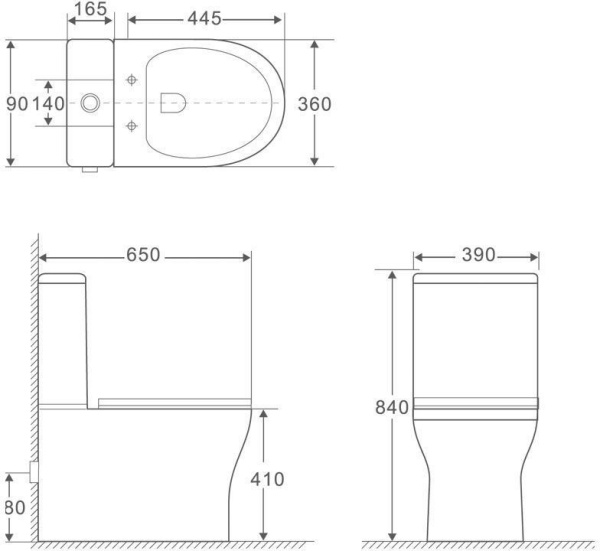 бачок для унитаза aquanet cube-c-1 cl-12248b-1 00210760