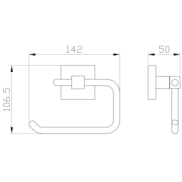 Держатель туалетной бумаги Wonzon & Woghand WW-8916 хром