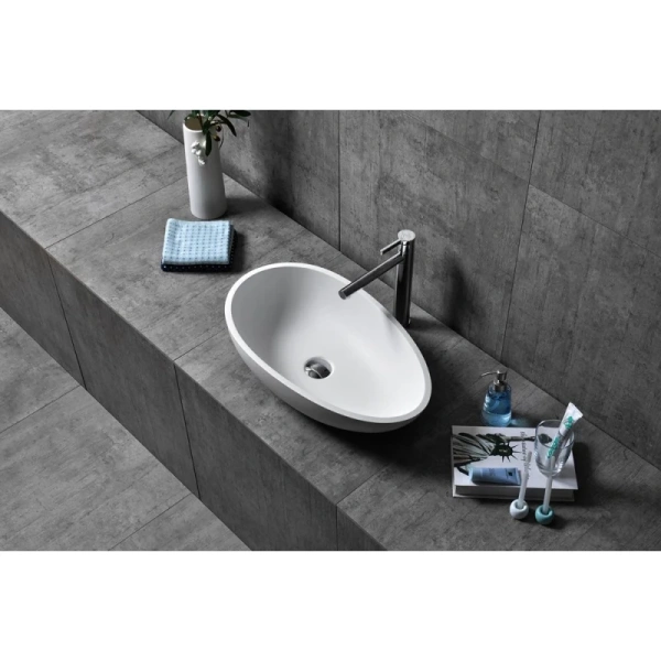 раковина накладная nt bagno napoli nt404, 60х35х16 см