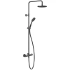 Душевая система Gessi Emporio 35181#299 термостат, душевая головка, переключатель, штанга, шланг, душ, цвет черный XL
