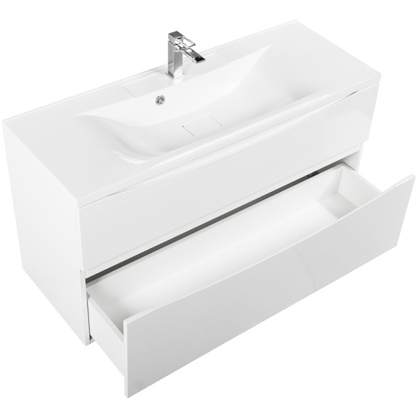 тумба под раковину belbagno marino-h60 110 marino-h60-1100-2c-so-bl-p подвесная bianco lucido