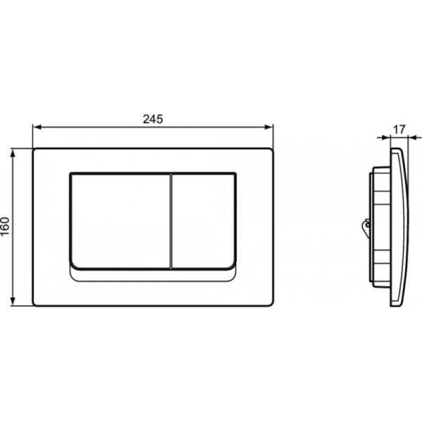 кнопка для инсталляции ideal standard solea m1 r0108ac