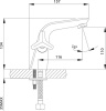 смеситель для раковины rossinka rs41-61