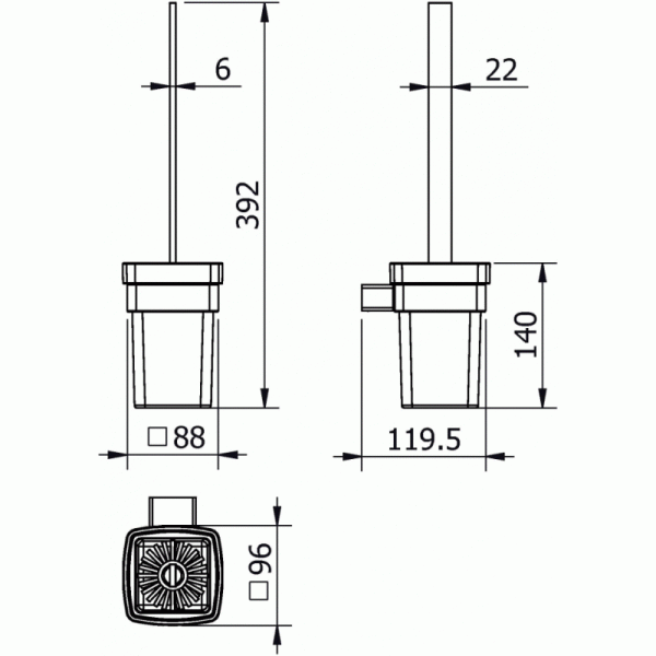 Ершик для унитаза Langberger Vico 11325A