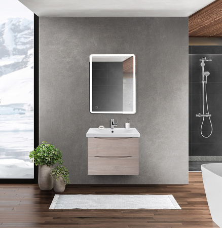 тумба для раковины belbagno marino-cer-600-2c-so-rg-p, подвесная, цвет серый дуб.