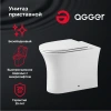 унитаз agger at01200 приставной с сиденьем микролифт