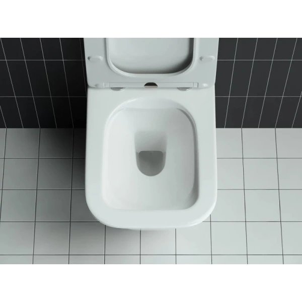 унитаз ceramicanova mono cn1902 подвесной, с сиденьем микролифт, белая