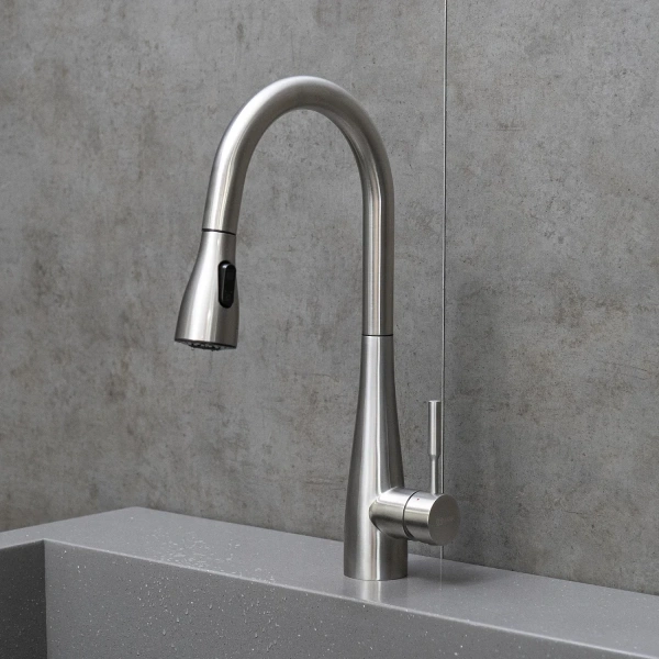 смеситель для кухни lemark expert lm5084s нержавеющая сталь