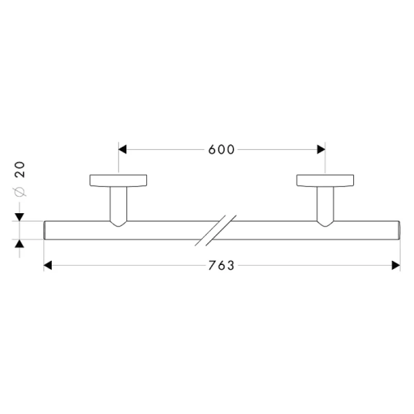 Полотенцедержатель 76,3 см Hansgrohe Logis 40516000