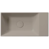 раковина gsi kube x 9486005 накладная, 50x25 см, tortora opaco (коричневый матовый)