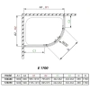 душевой уголок radaway premium plus e 100×80 матовое 30481-01-02n1