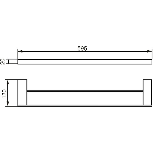 Полотенцедержатель Aquanet 5624DMB 241910 цвет черный матовый