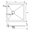 душевой поддон из искусственного камня rgw stone tray st-be 80x80 16152088-03 бежевый