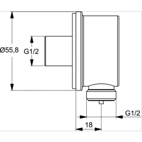 шланговое подключение ideal standard idealrain b9448aa