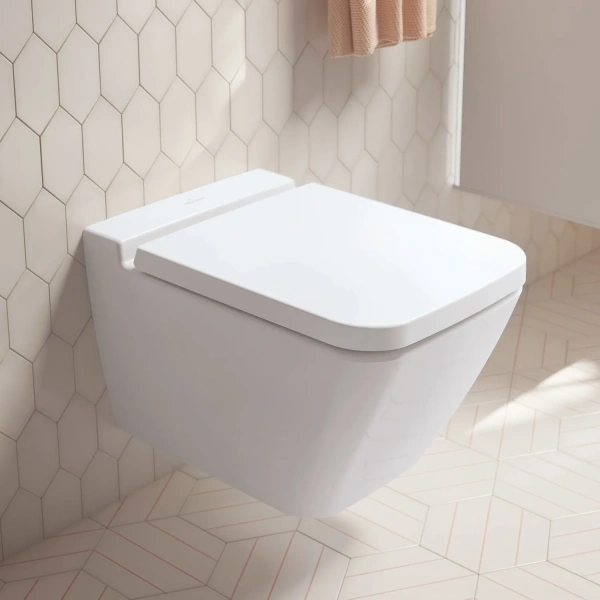 унитаз villeroy&boch finion 4664r0r1 подвесной, безободковый, без сиденья, белый