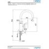 смеситель для раковины e.c.a nita 102188036ex
