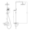 душевая система lemark bronx lm3762bl