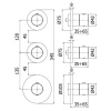 термостат для ванны paffoni modular box mde018cr