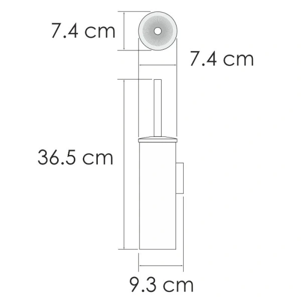 Ершик для унитаза WasserKRAFT K-1087POLISHED GOLD золото глянцевое