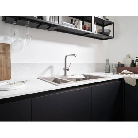 смеситель для кухни hansgrohe talis m54 72808000, хром