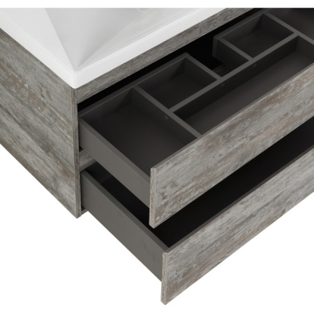 тумба legno grigio 99,6 cezares molveno molveno-100-2c-so-lg