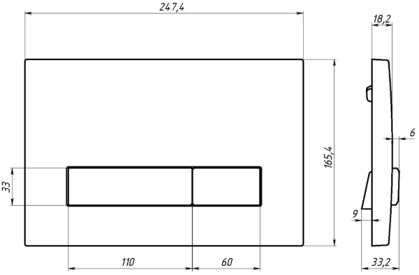 клавиша для инсталляции berges atom line 049226 для унитаза, абс-пластик, для унитаза, абс-пластик, белая глянцевая
