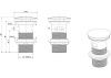 донный клапан для раковины aquanet round ar01001.00