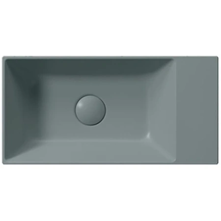 раковина gsi kube x 9486004 накладная, 50x25 см, agave opaco (зеленый матовый)