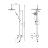 душевая система dorff logic d0703000ss нержавеющая сталь