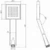 душевая лейка aquanet steel af210-81s-s 245423 сталь