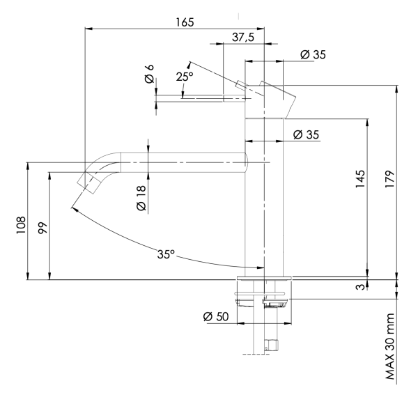 смеситель daniel tokyo tk606xncr для раковины, цвет хром