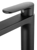 смеситель wonzon & woghand ww-h1034-mb для раковины, высокий, черный матовый