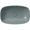 раковина gsi nubes 978304 накладная, 60x38 см, agave opaco (зеленый матовый)
