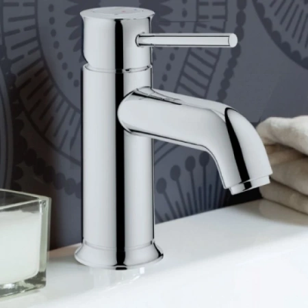 смеситель для раковины без донного клапана grohe bauclassic 23162000